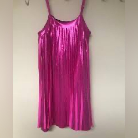 Girls LES TOUT PETITS  Hot Pink Cut Fringe Dress SIZE 4 - Picture 7 of 7